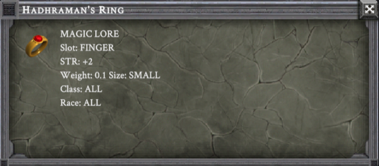 HADHRAMAN'S RING item card